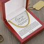 To My Man, Promise Necklace - Cuban Link Necklace