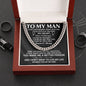 To My Man, I Love Every Moment Spent With You- Cuban Link Necklace
