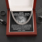 To My Amazing Son, Stand Tall, Even When You Fall, Love Dad - Cuban Link Necklace