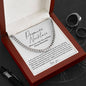 To My Man, Promise Necklace - Cuban Link Necklace