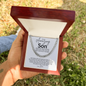 To My Amazing Son, Love Mom - Cuban Link Necklace