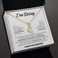Apology Gift For Her - I Take Full Responsilbilty - Alluring Beauty Necklace