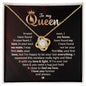 To My Queen, I Found My Love - Loveknot Necklace