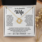 To My Beautiful Wife, Loveknot Necklace