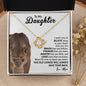 To My Daughter, You Are Braver Than You Believe, Love Mom - Loveknot Necklace