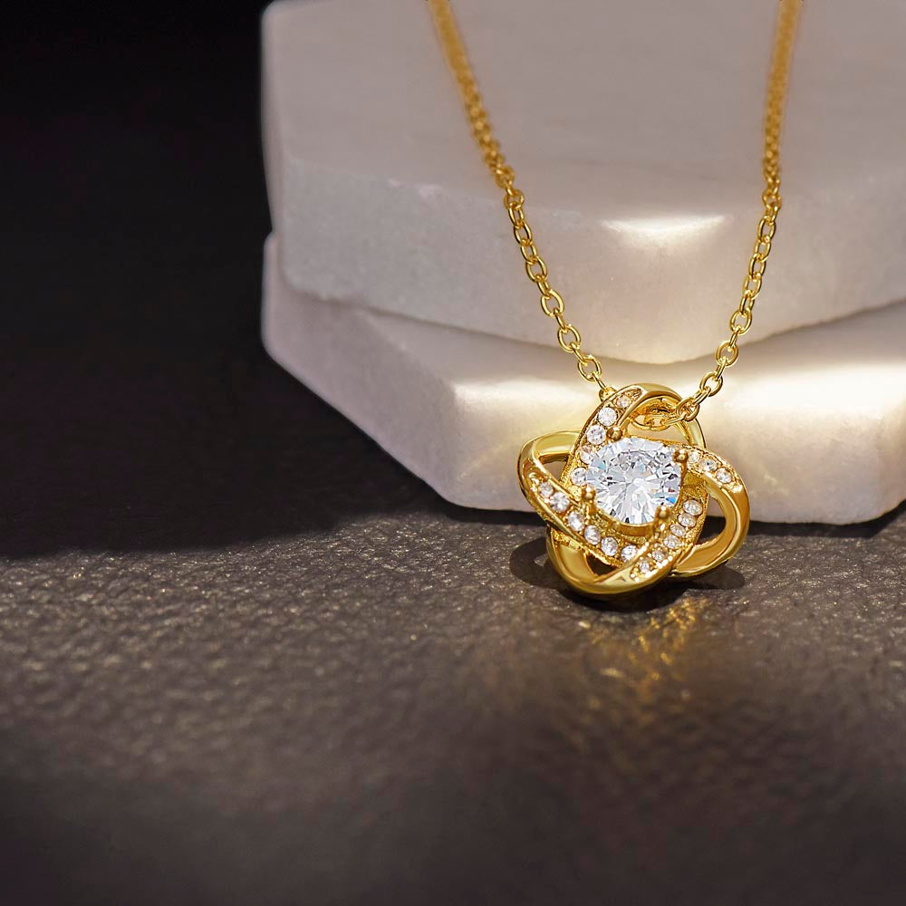 Daughter I Will Always Be There - Loveknot Necklace