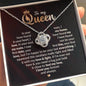To My Queen, I Found My Love - Loveknot Necklace