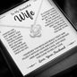 To My Beautiful Wife, Loveknot Necklace