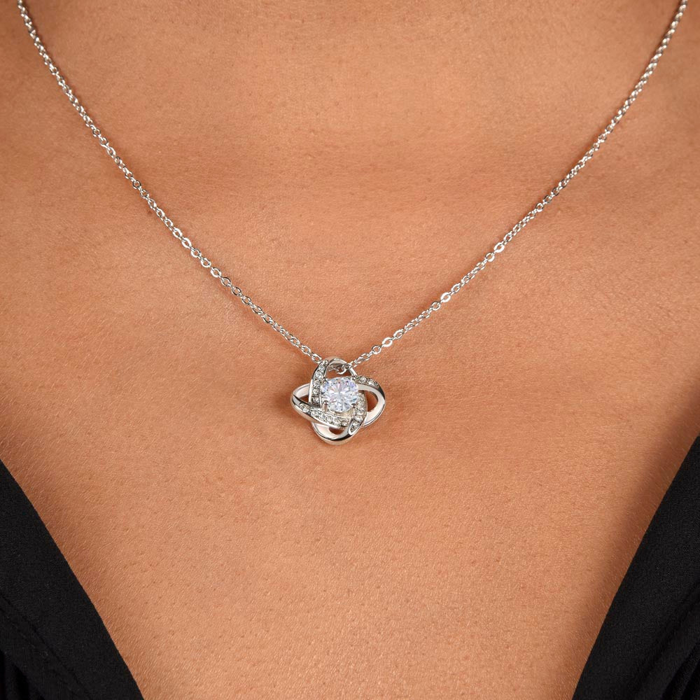 Daughter I Will Always Be There - Loveknot Necklace