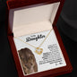 To My Daughter, You Are Braver Than You Believe, Love Mom - Loveknot Necklace