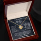 To My Beautiful Wife, I Can't Live Without You - Loveknot Necklace