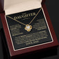 To My Daughter - Believe In Yourself - Love Knot Necklace