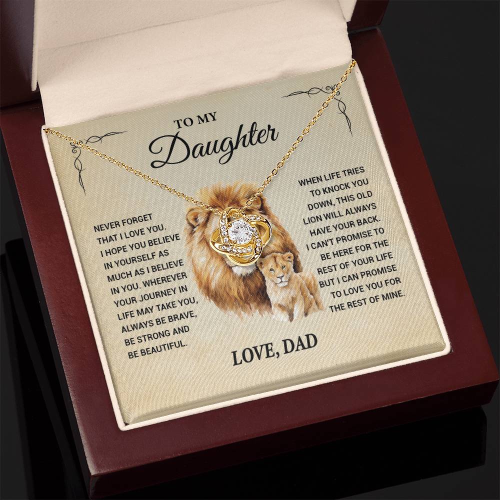 To My Daughter , Lovekot Necklace