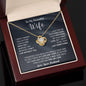 To My Beautiful Wife, I Can't Live Without You - Loveknot Necklace