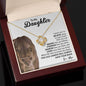 To My Daughter, You Are Braver Than You Believe, Love Mom - Loveknot Necklace