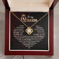To My Queen, I Found My Love - Loveknot Necklace