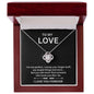To My Love, I Love You Forever - Loveknot Necklace