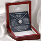 To My Beautiful Wife, I Can't Live Without You - Loveknot Necklace