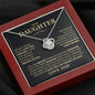 To My Daughter - Believe In Yourself - Love Knot Necklace