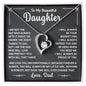 To My Beautiful Daughter, Forever Love Necklace