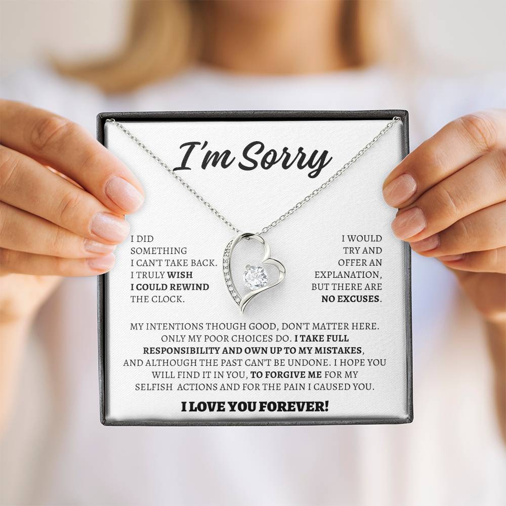 Apology Gift for Her - I Take Full Responsibility - Forever Love Necklace