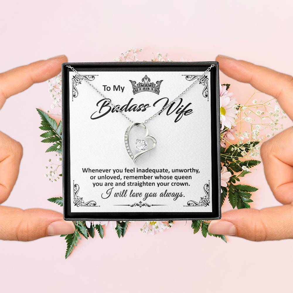 To My Badass Wife - Forever Love Necklace