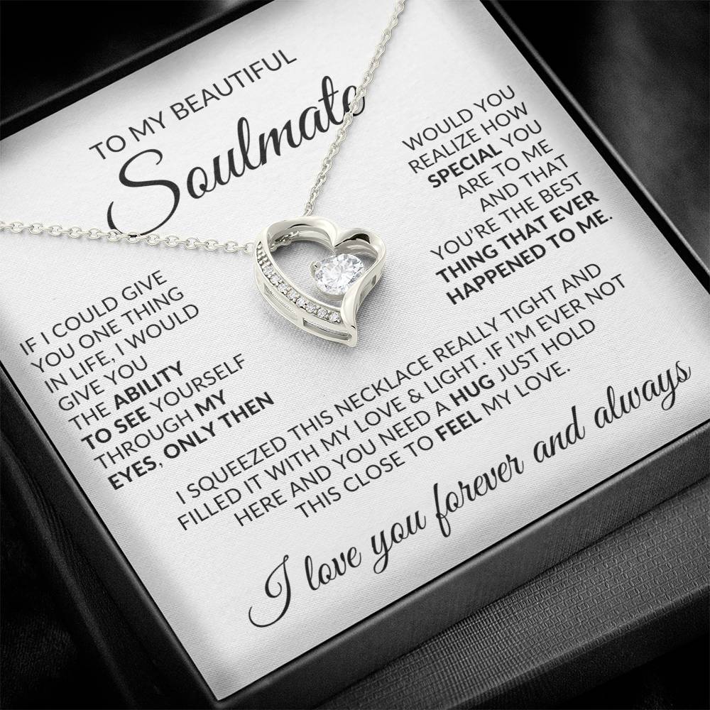 To My Beautiful Soulmate | Forever Love Necklace ❤️