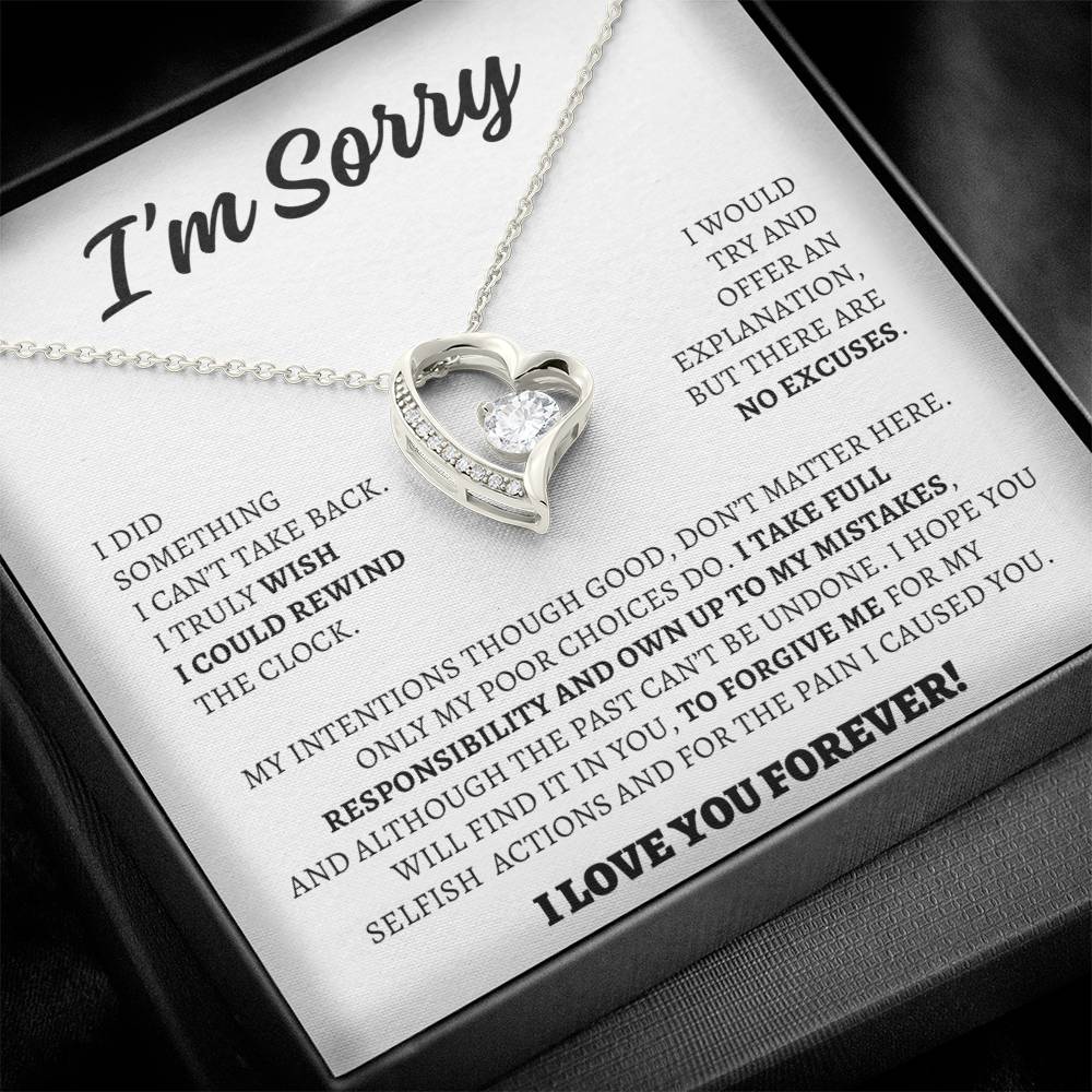 Apology Gift for Her - I Take Full Responsibility - Forever Love Necklace