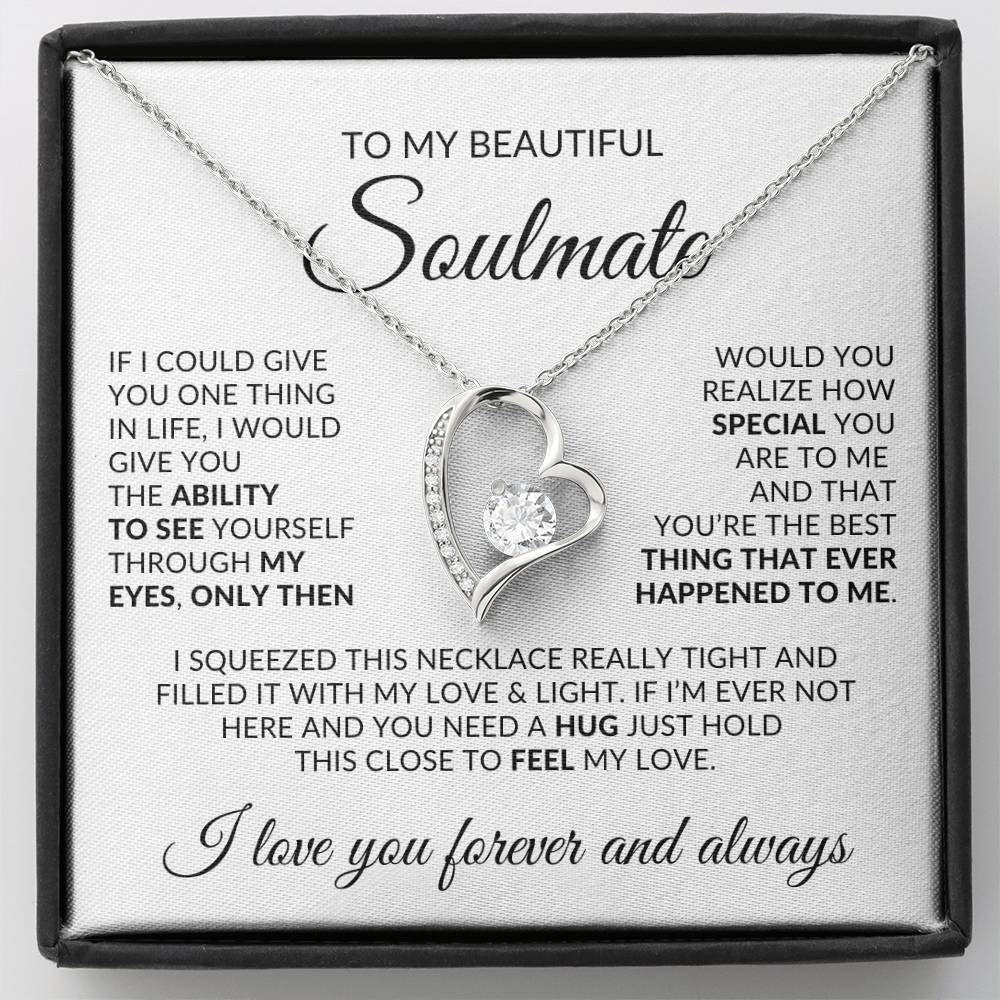 To My Beautiful Soulmate | Forever Love Necklace ❤️