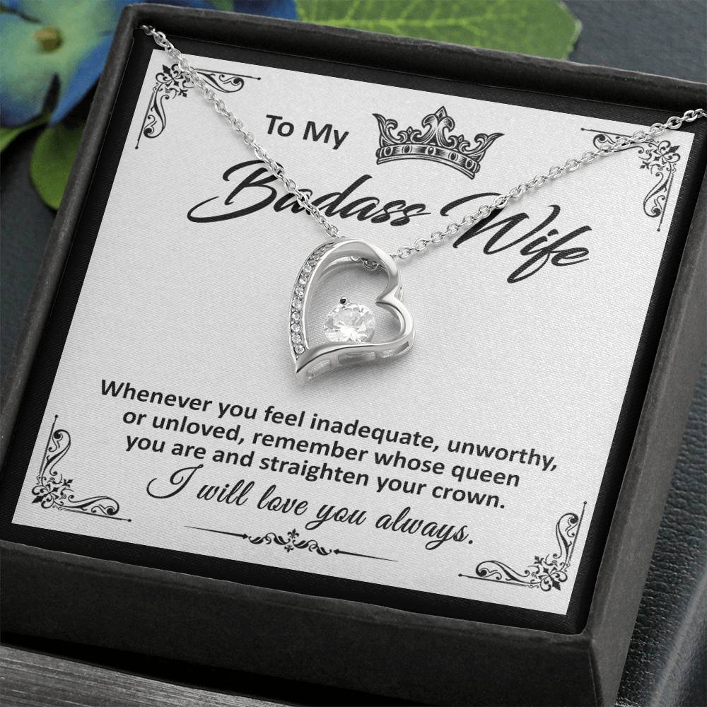 To My Badass Wife - Forever Love Necklace