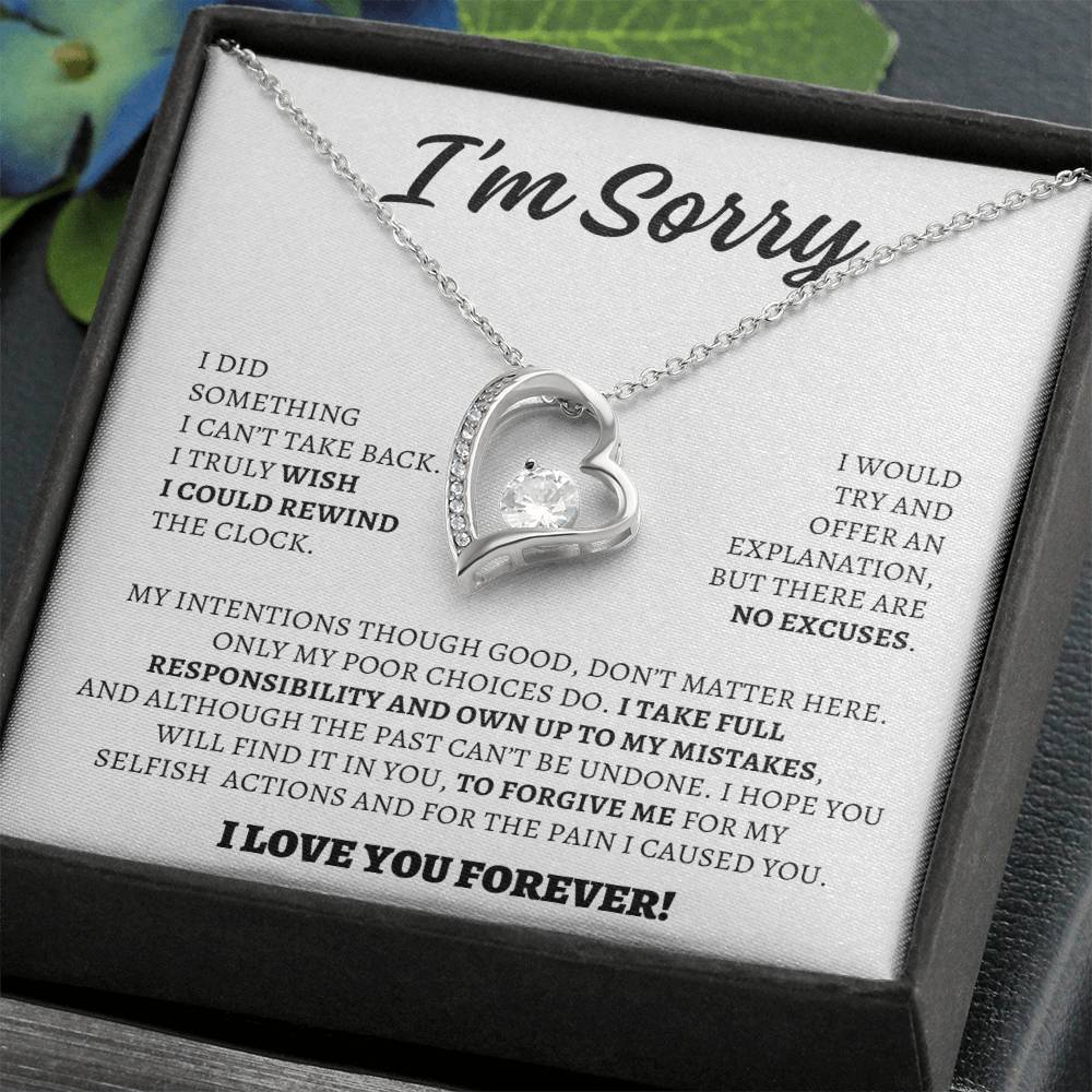 Apology Gift for Her - I Take Full Responsibility - Forever Love Necklace