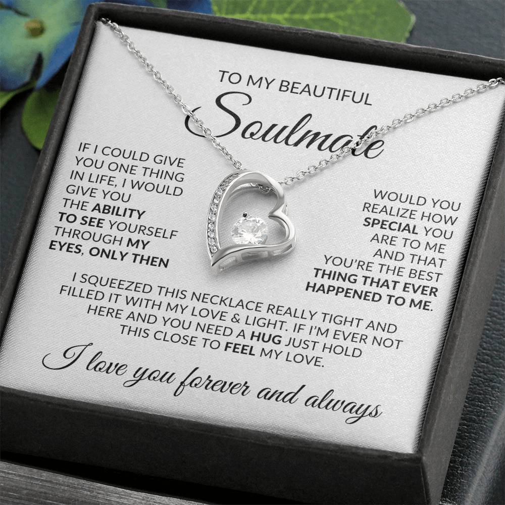 To My Beautiful Soulmate | Forever Love Necklace ❤️