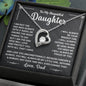 To My Beautiful Daughter, Forever Love Necklace