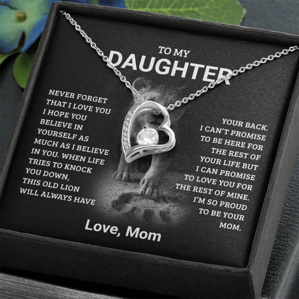 To My Daughter, Never Forget I Love You, Love Dad - Forever Love Neckace
