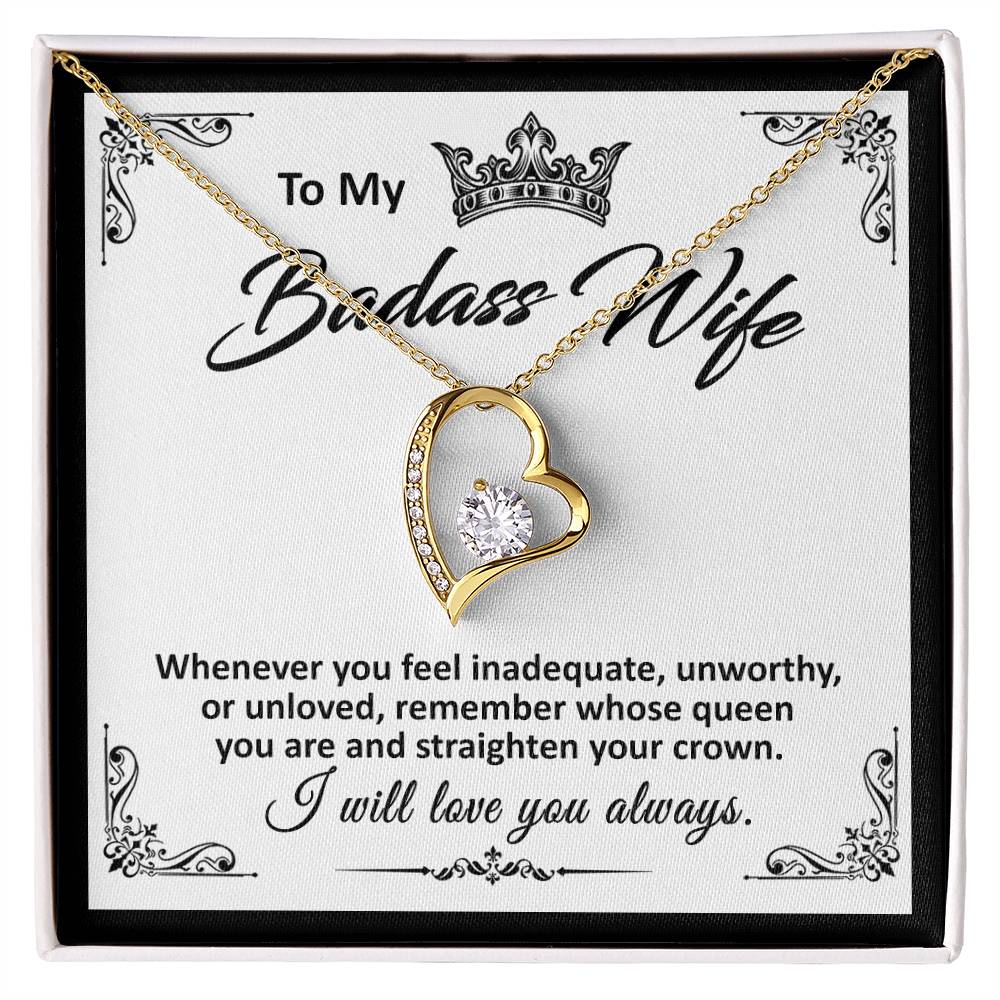 To My Badass Wife - Forever Love Necklace