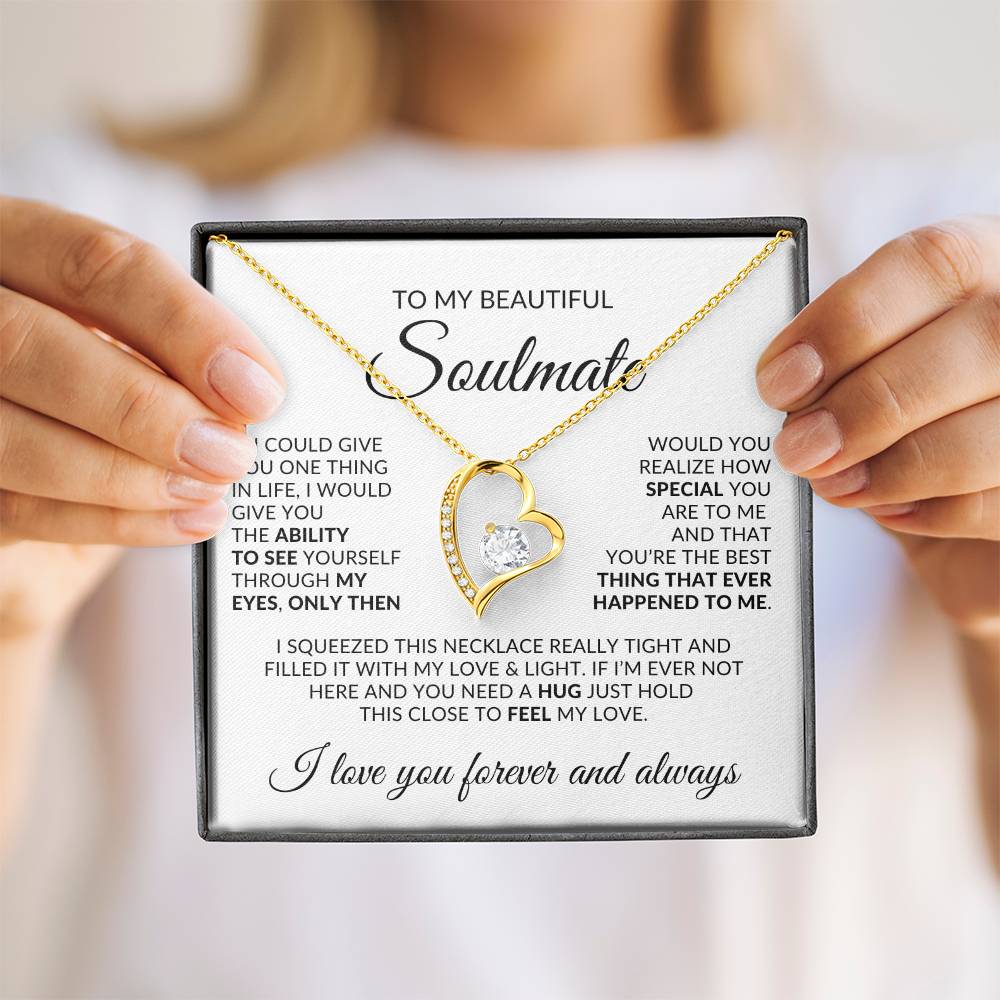 To My Beautiful Soulmate | Forever Love Necklace ❤️
