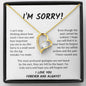 Apology Gift - I'm Sorry Forever Love Necklace