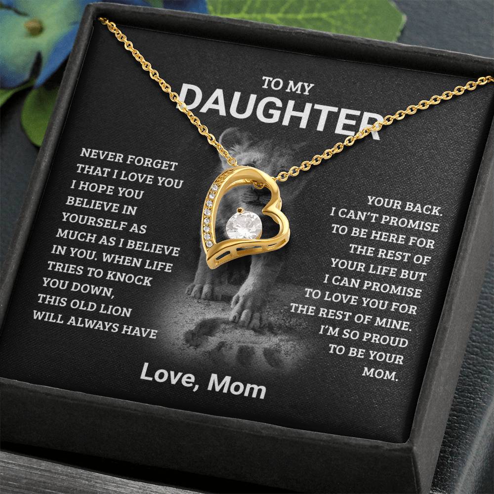 To My Daughter, Never Forget I Love You, Love Dad - Forever Love Neckace