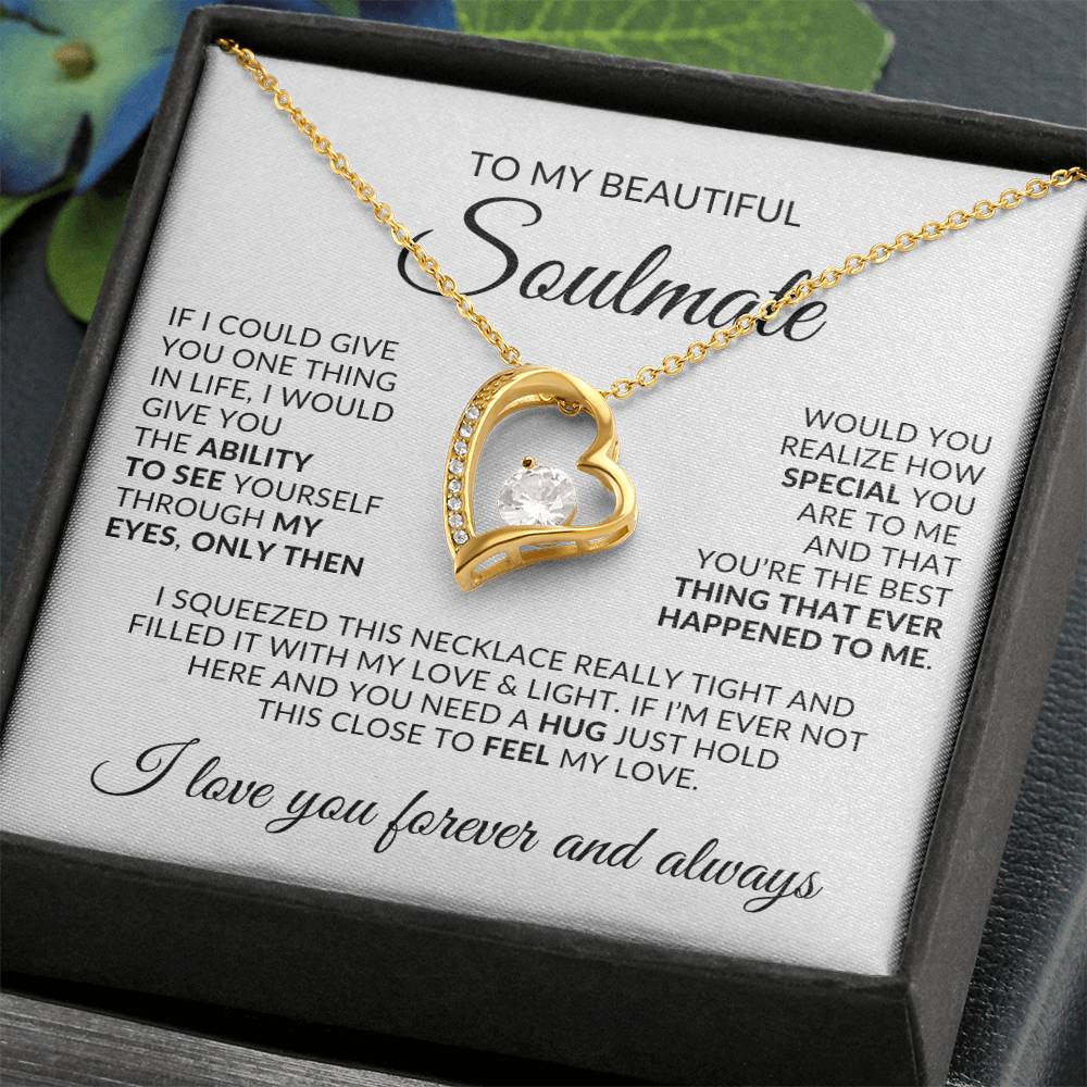 To My Beautiful Soulmate | Forever Love Necklace ❤️