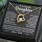 To My Beautiful Daughter, Forever Love Necklace
