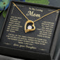 To My Beautiful Mom, Forever Love Necklace