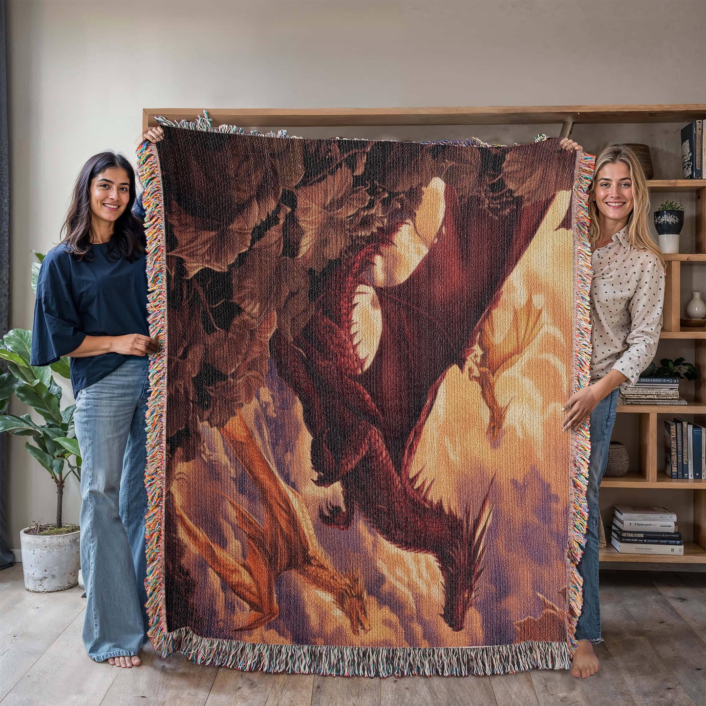 Dragonrider Woven Blanket