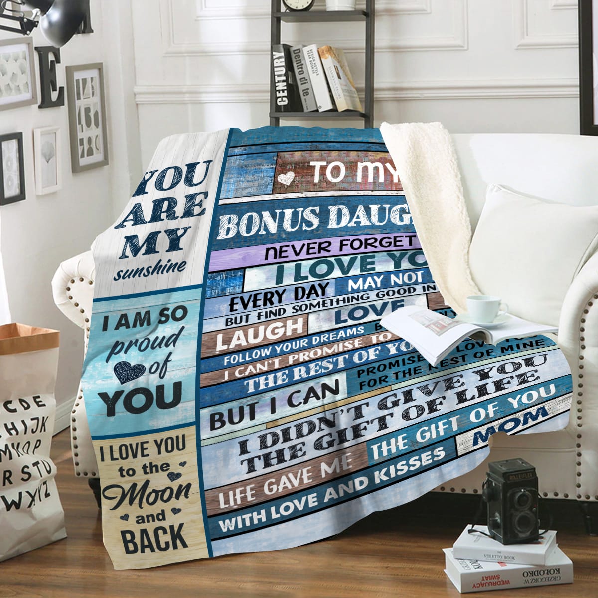To My Daughter, Never Forget That I Love You, Love Mom Blanket