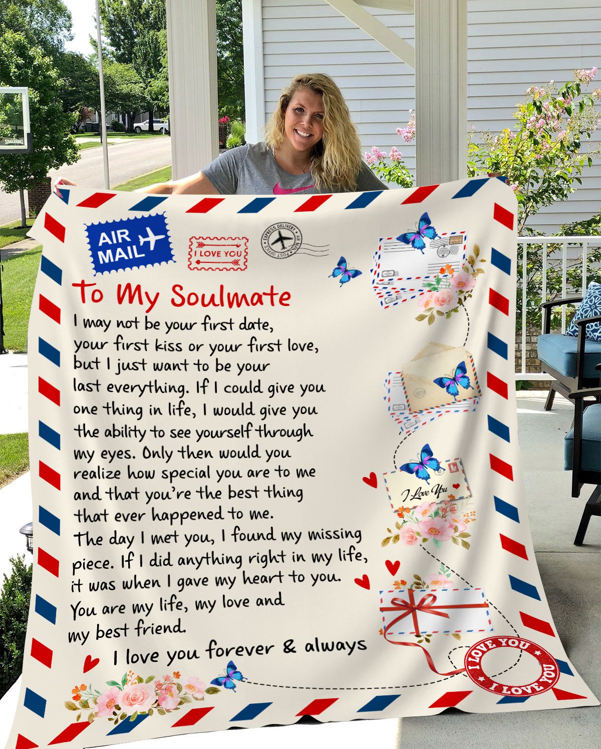 To My Soulmate, I Want To Be Your Last Everything- Blanket