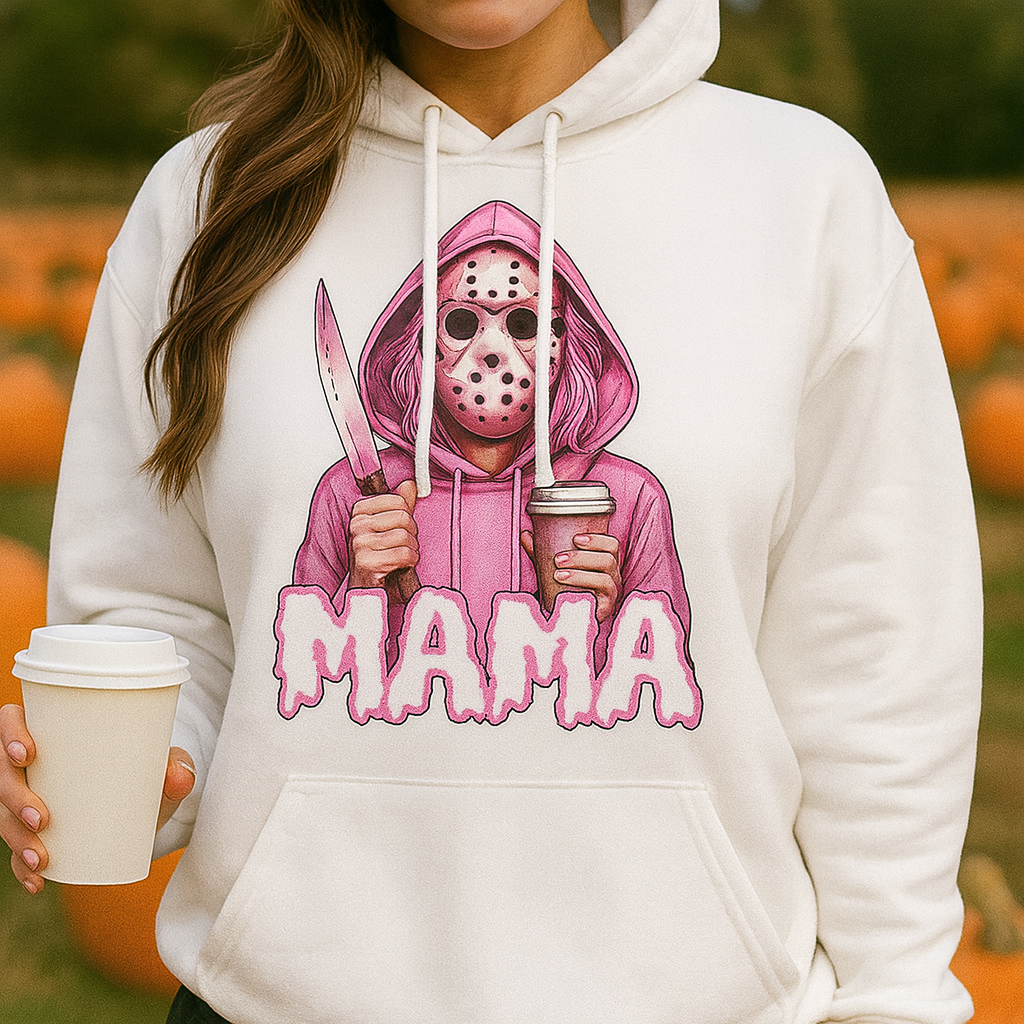 On Sale - Pink Spooky Face Hoodie