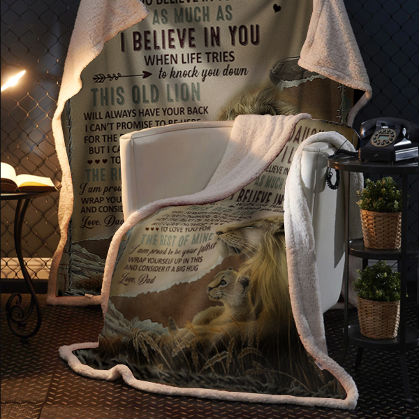 To My Daughter, Never Forget That I Love You, Love Dad - Blanket