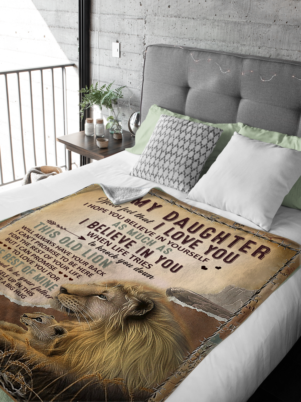 To My Daughter, Never Forget That I Love You, Love Dad - Blanket