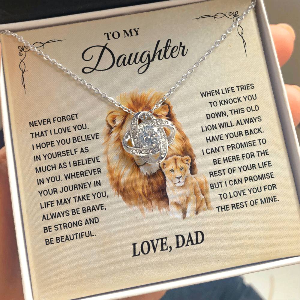 To My  Daughter , Lovekot Necklace