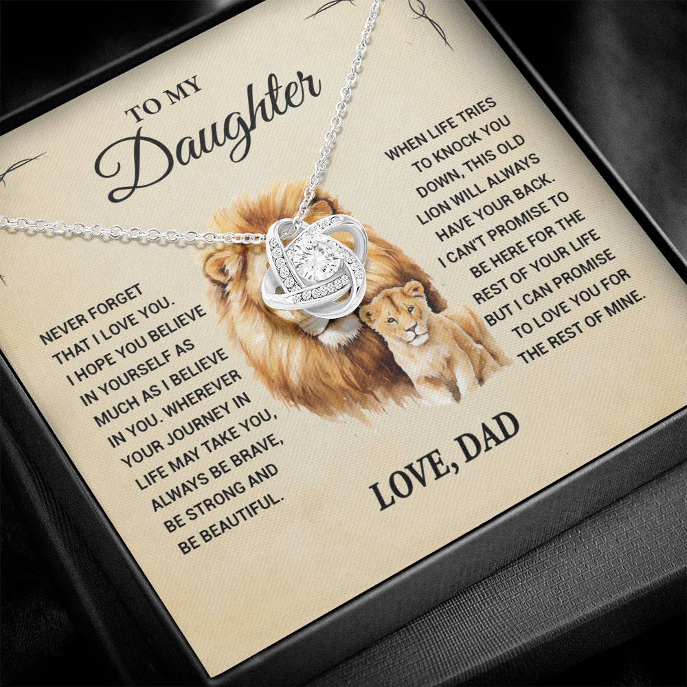 To My  Daughter , Lovekot Necklace