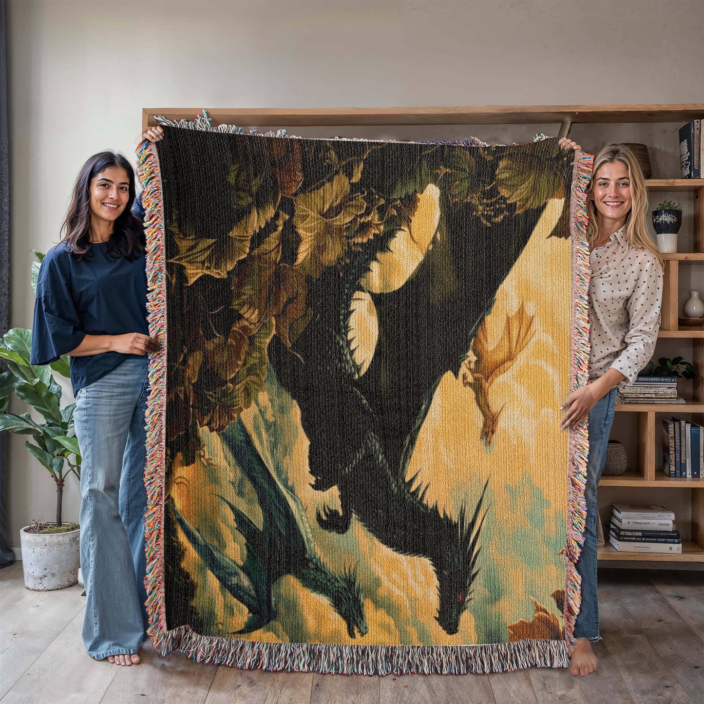 Dragonrider Woven Blanket